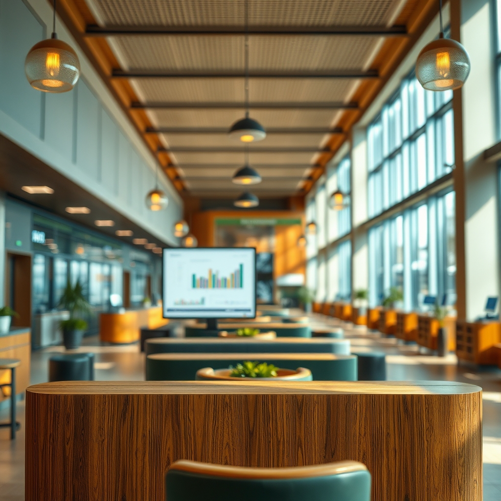 Красочная инфографика маркетинговой аналитики на экране планшета